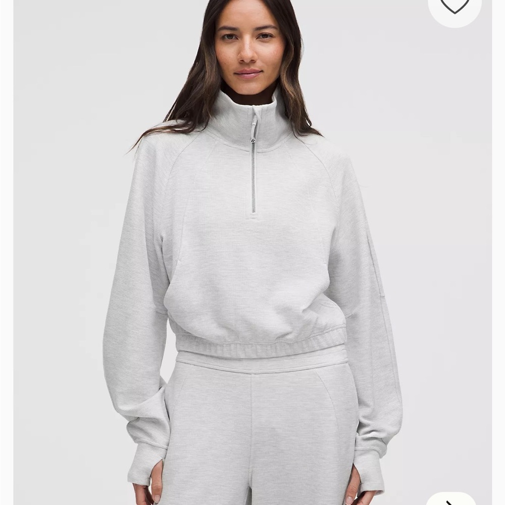 Scuba Cropped Half Zip